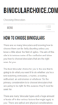 Mobile Screenshot of binocularchoice.com